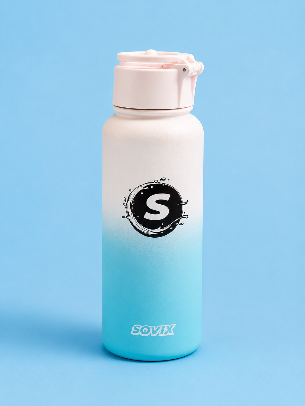 SOVIX 950ML Magnetic Phone Holder Water Bottle
